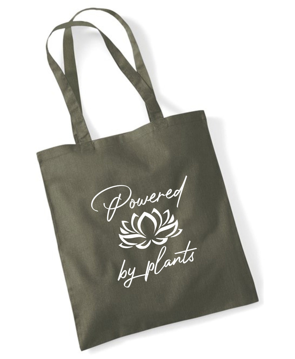 Powered by plants Vegan Meat free Shopping bag for life long handles gift presen