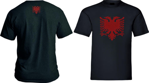 Albania t shirt Albanian style double-headed eagle Albanian flag Tee Top S-XXXL