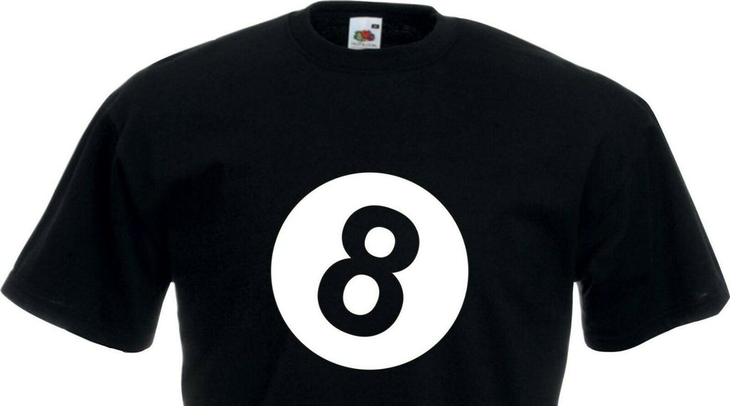 Pool Cue Black Ball 8 Game Present Christmas Gift T shirt S-XXXXXL