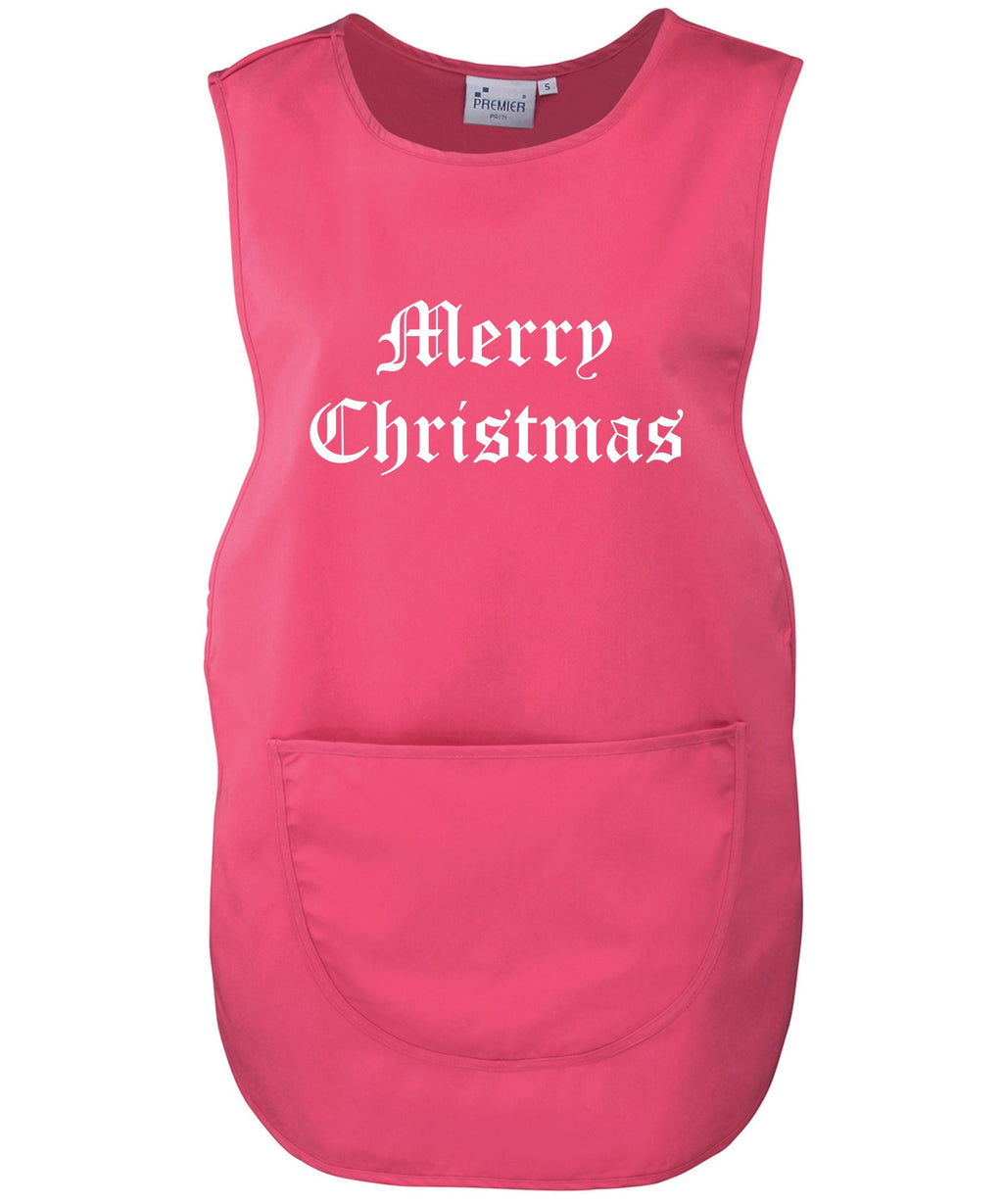 Tabard Apron Merry Christmas Santa's helper with pocket Premier Cleaning Unisex Workwear