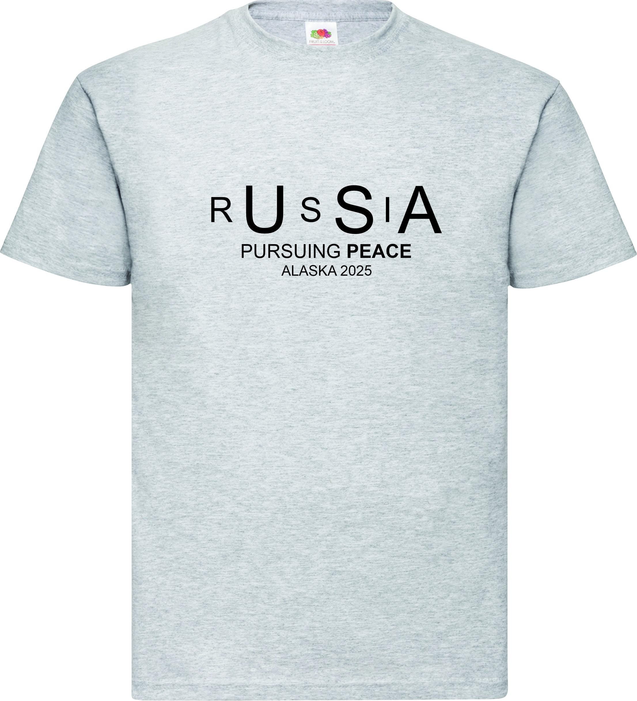 RUSSIA USA Pursuing Peace ALASKA 2025 Putin Tramp t shirt top Unisex Tee T shirt Top