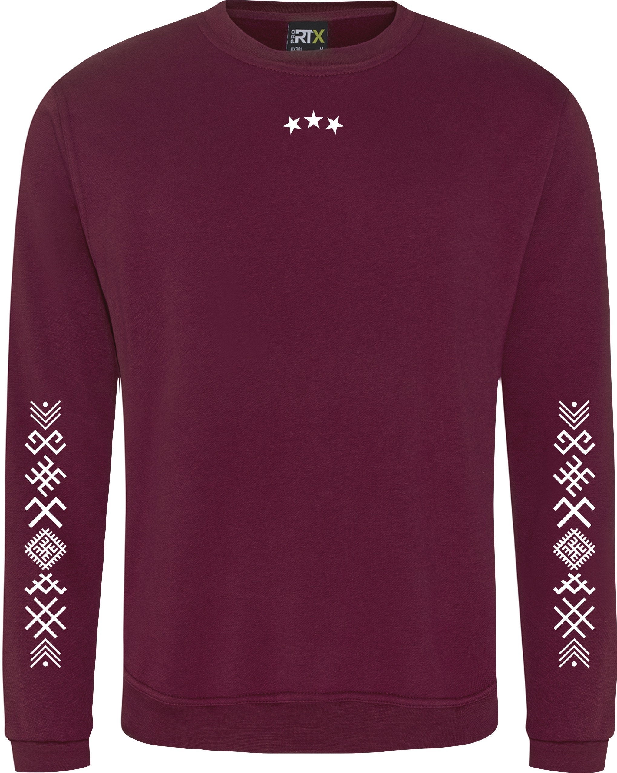 Latvija jumper Latvia symbol print on ornamenti jumis 3 zvaigznes Unisex Sweatshirt Gift Present S-XXXXXL
