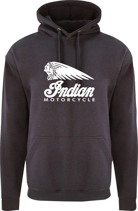 Indian Motorcycle Mens /Unisex Hoodie Classic Motorbike Chopper Biker BikeTop Vintage Hoodie