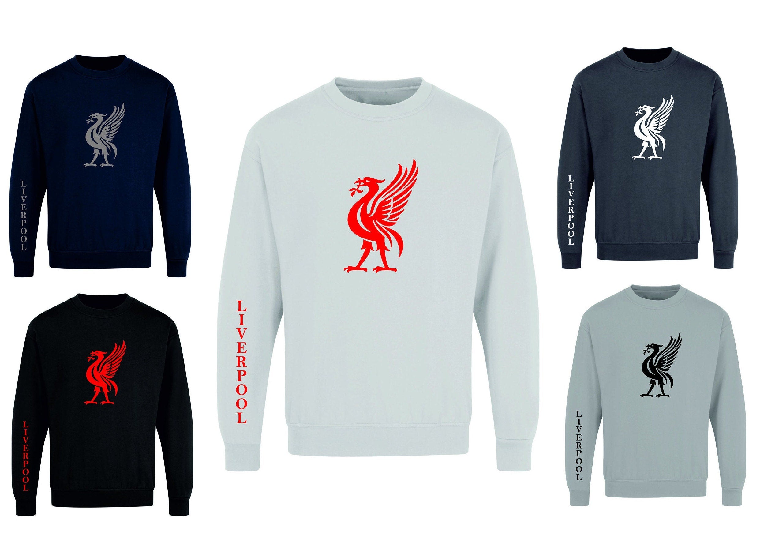 City of Liverpool printed Liver Bird Liverpool Unisex Sweatshirt Mens Woman Unisex Jumper XS - XXXXXL sweatshirt jumper