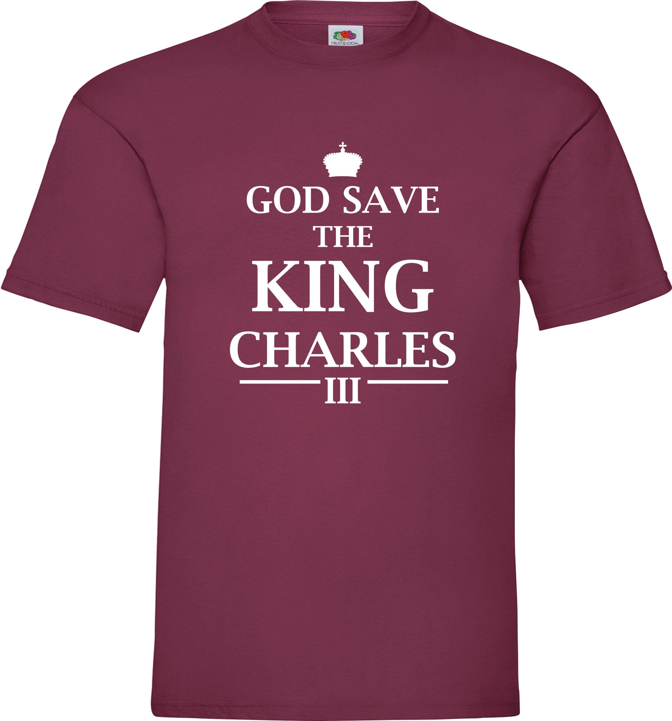 God save the King Charles 3 United Kingdom unisex adult t shirt top