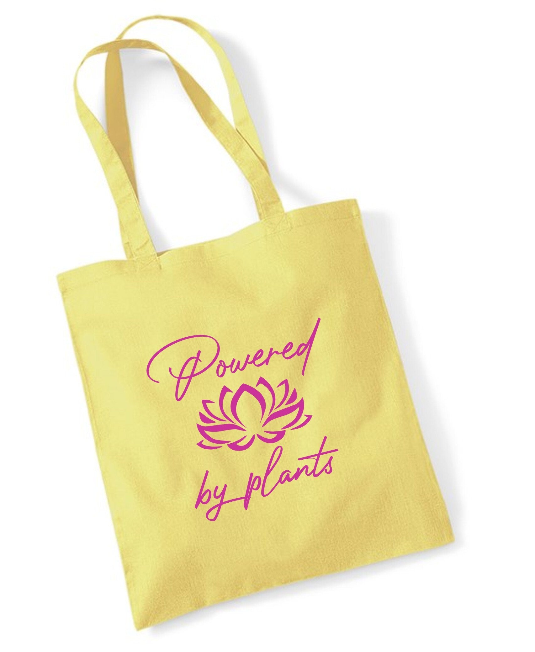 Powered by plants Vegan Meat free Shopping bag for life long handles gift presen