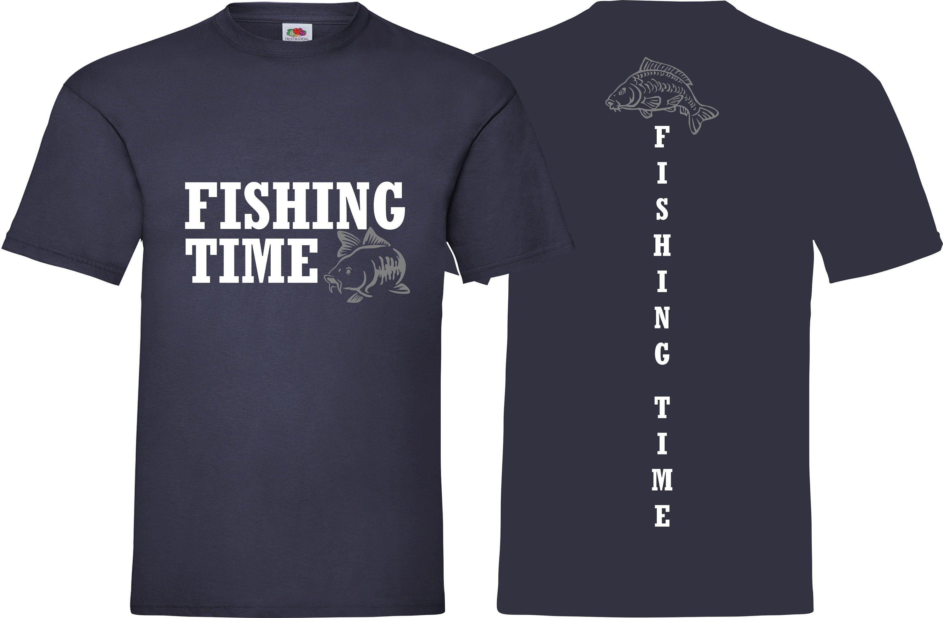 Fishing Time T shirt Fish Angling Unisex Christmas Present Hobbies Gift Top