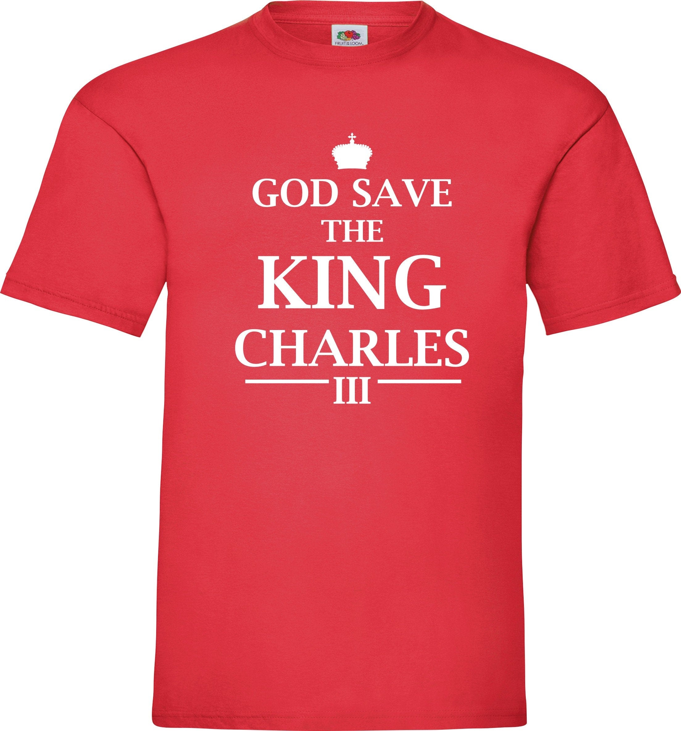 God save the King Charles 3 United Kingdom unisex adult t shirt top