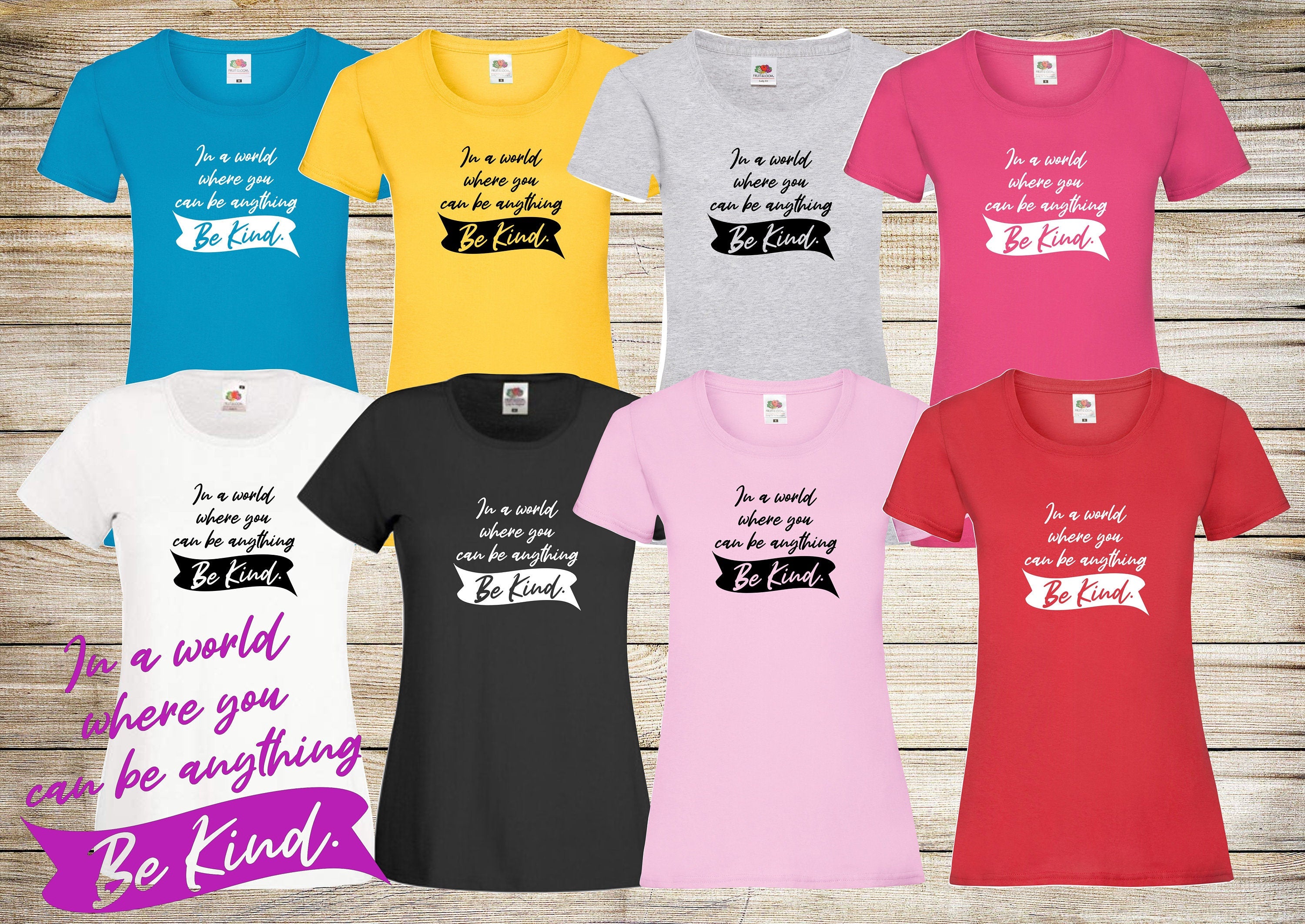 In A World Where You Can Be Anything BE KIND  mental health awareness t shirt