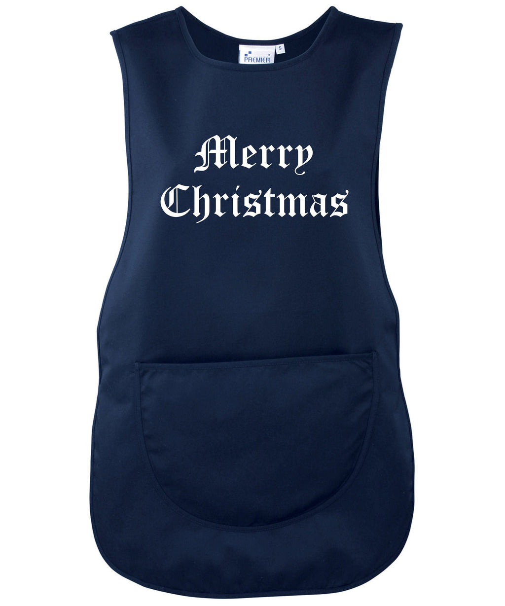 Tabard Apron Merry Christmas Santa's helper with pocket Premier Cleaning Unisex Workwear