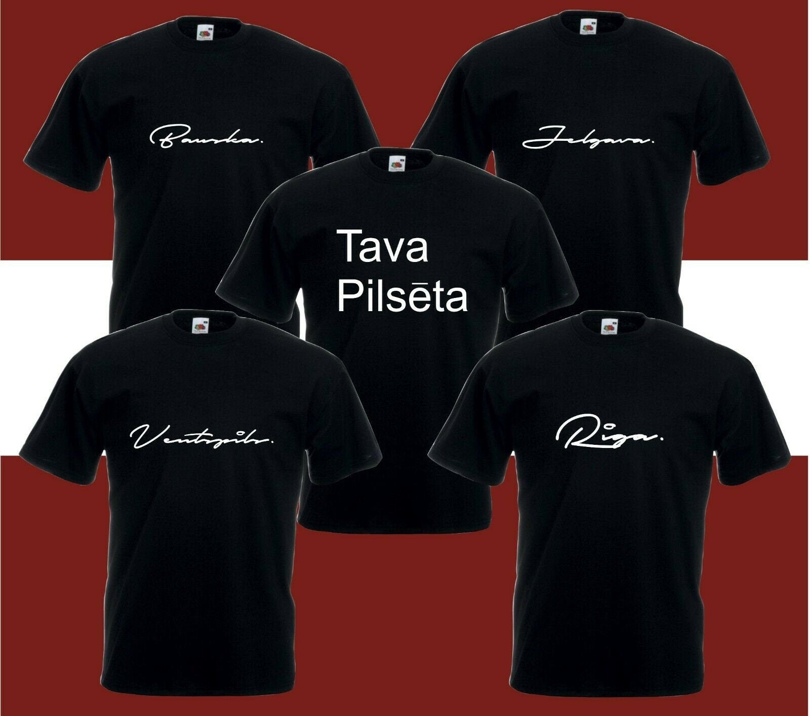 LATVIA, Made in Latvija, Latvian style Tava Pilseta City Gift t shirt (S-XXXL)