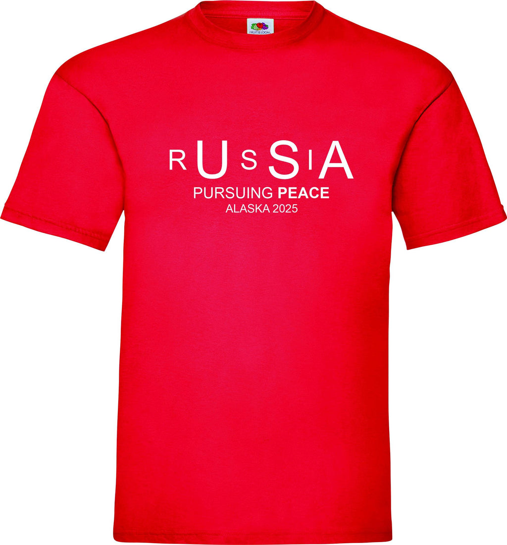RUSSIA USA Pursuing Peace ALASKA 2025 Putin Tramp t shirt top Unisex Tee T shirt Top