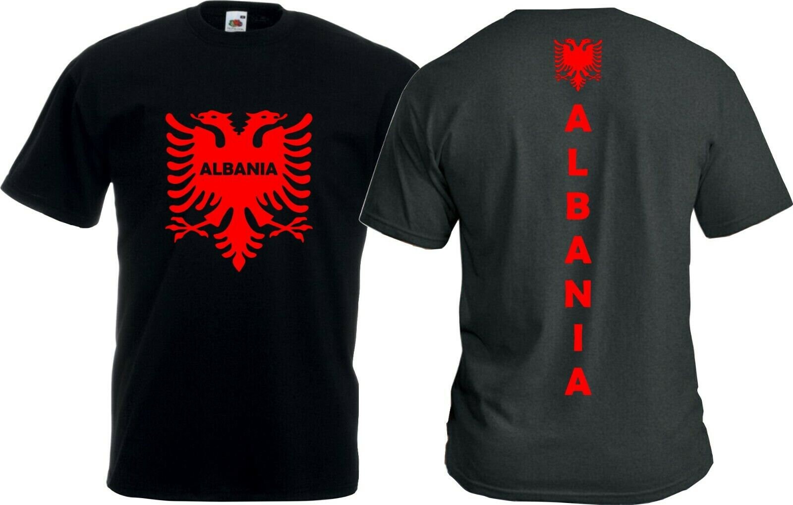 Albania t shirt Albanian style double-headed eagle Albanian flag Tee Top S-XXXL