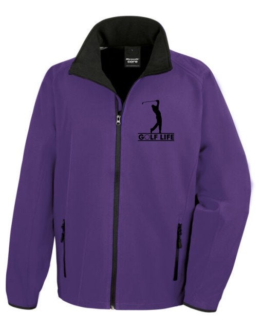 Golf Life Softshell Jacket Golf Course Hobbies Sport 10 COLOURS UNISEX JACKET