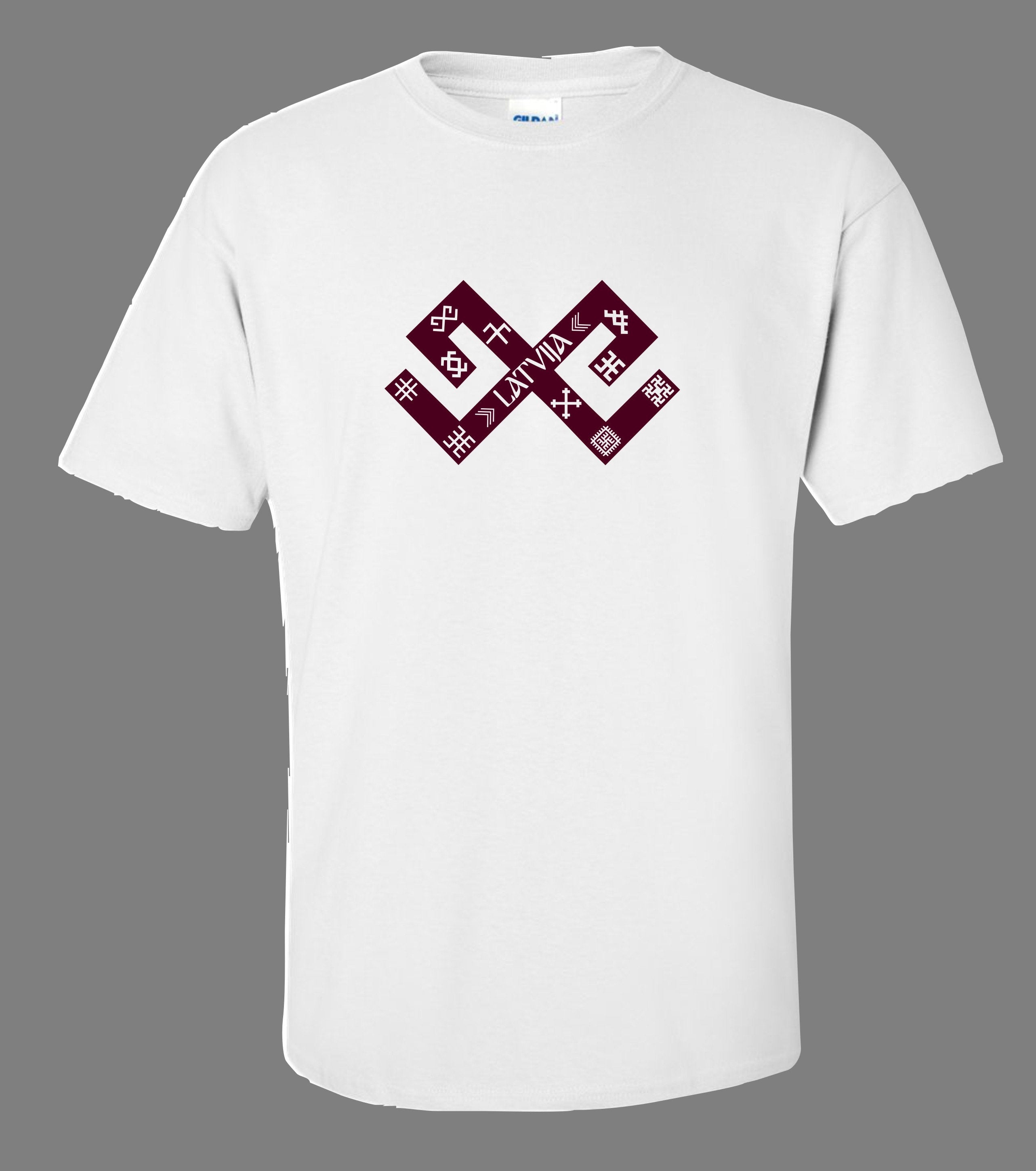 Latvia Jumis symbol print t-shirt, Latvija, Latvian style, Dāvana t-krekls