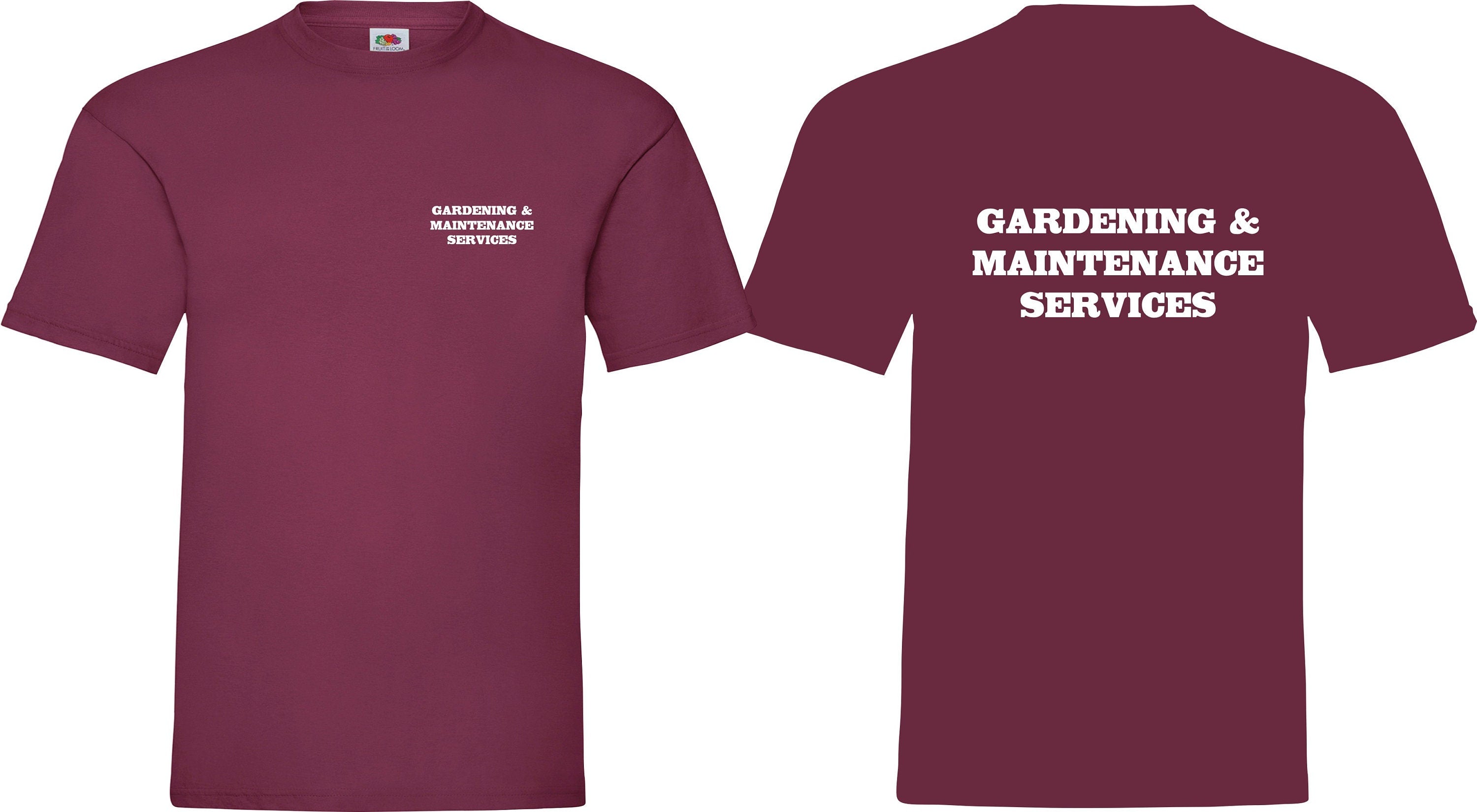 Workwear Gardening & Maintenance Services business work job T shirt Top  Uniform Job Gift S-XXXL