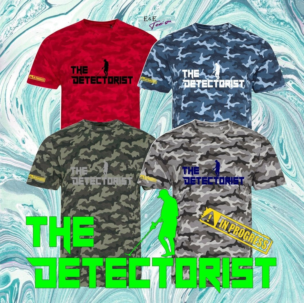 The Detectorist Searcher Metal Detecting Present Gift Hobbies unisex t shirt