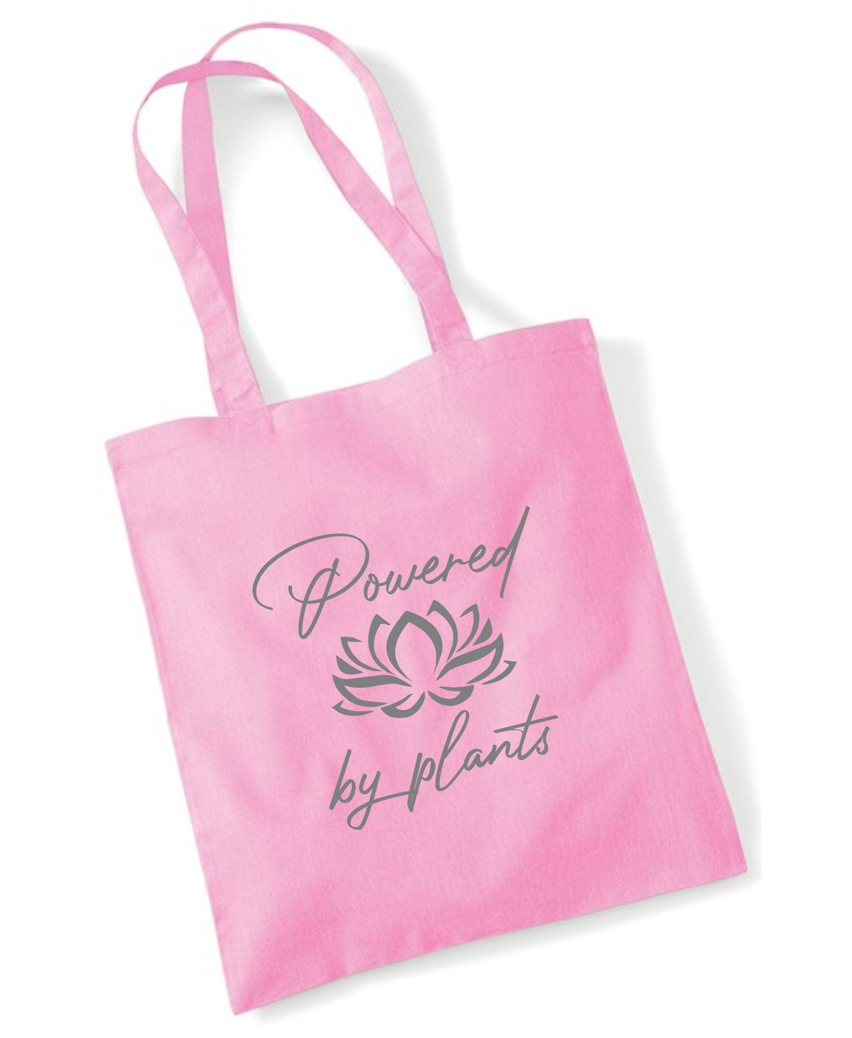 Powered by plants Vegan Meat free Shopping bag for life long handles gift presen