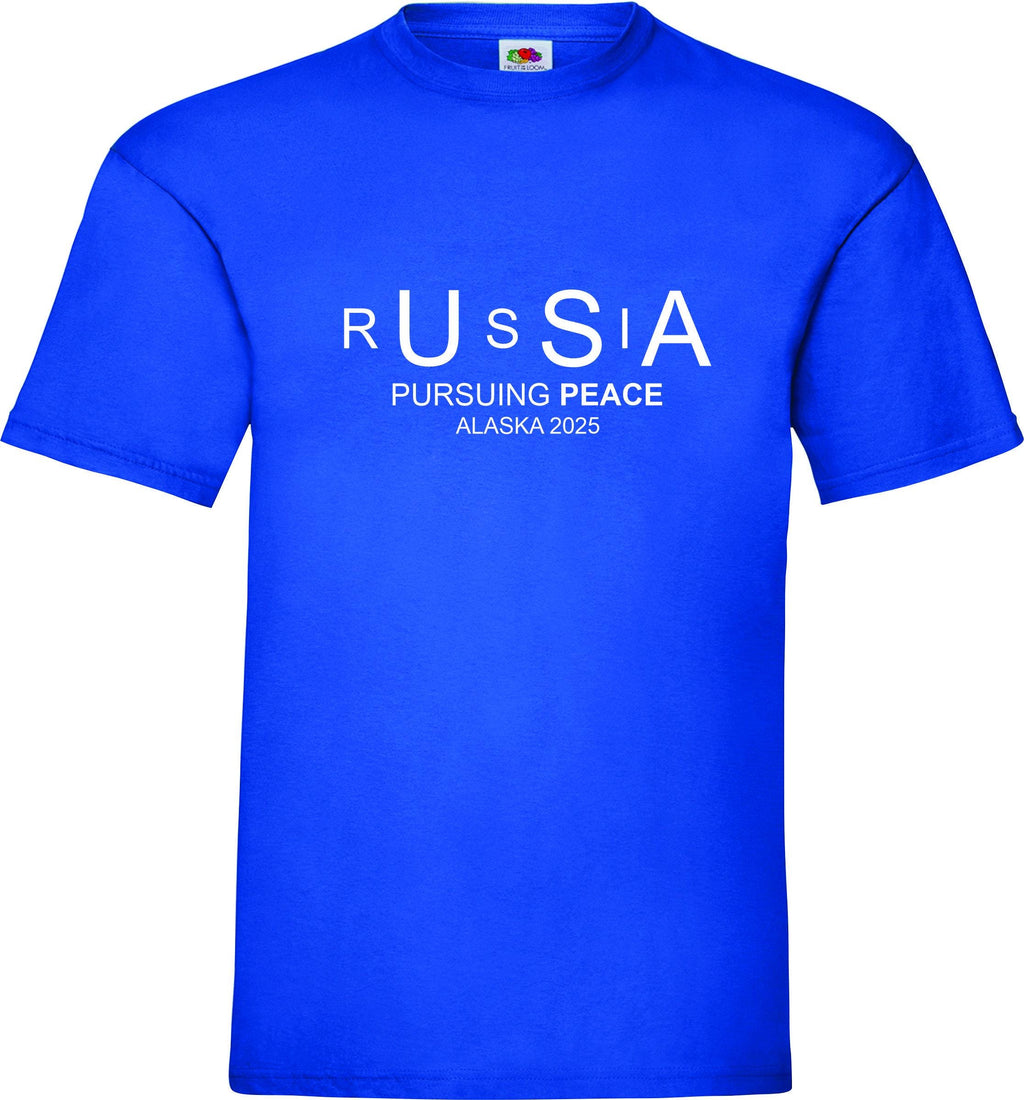 RUSSIA USA Pursuing Peace ALASKA 2025 Putin Tramp t shirt top Unisex Tee T shirt Top