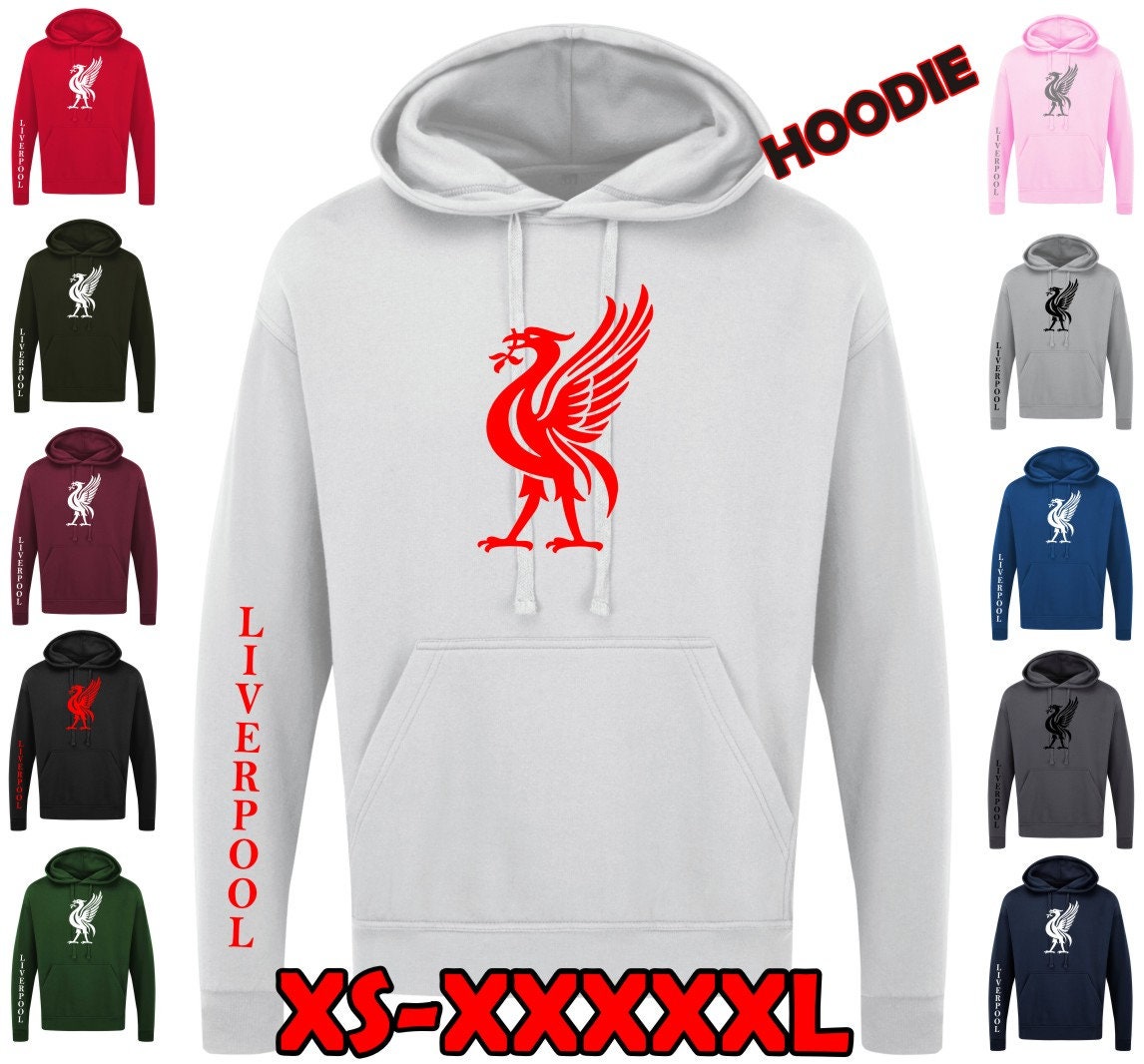 City of Liverpool printed Liver Bird Liverpool Unisex Hoodie Hoodies Mens Woman Unisex Hooded Jumper XS - XXXXXL