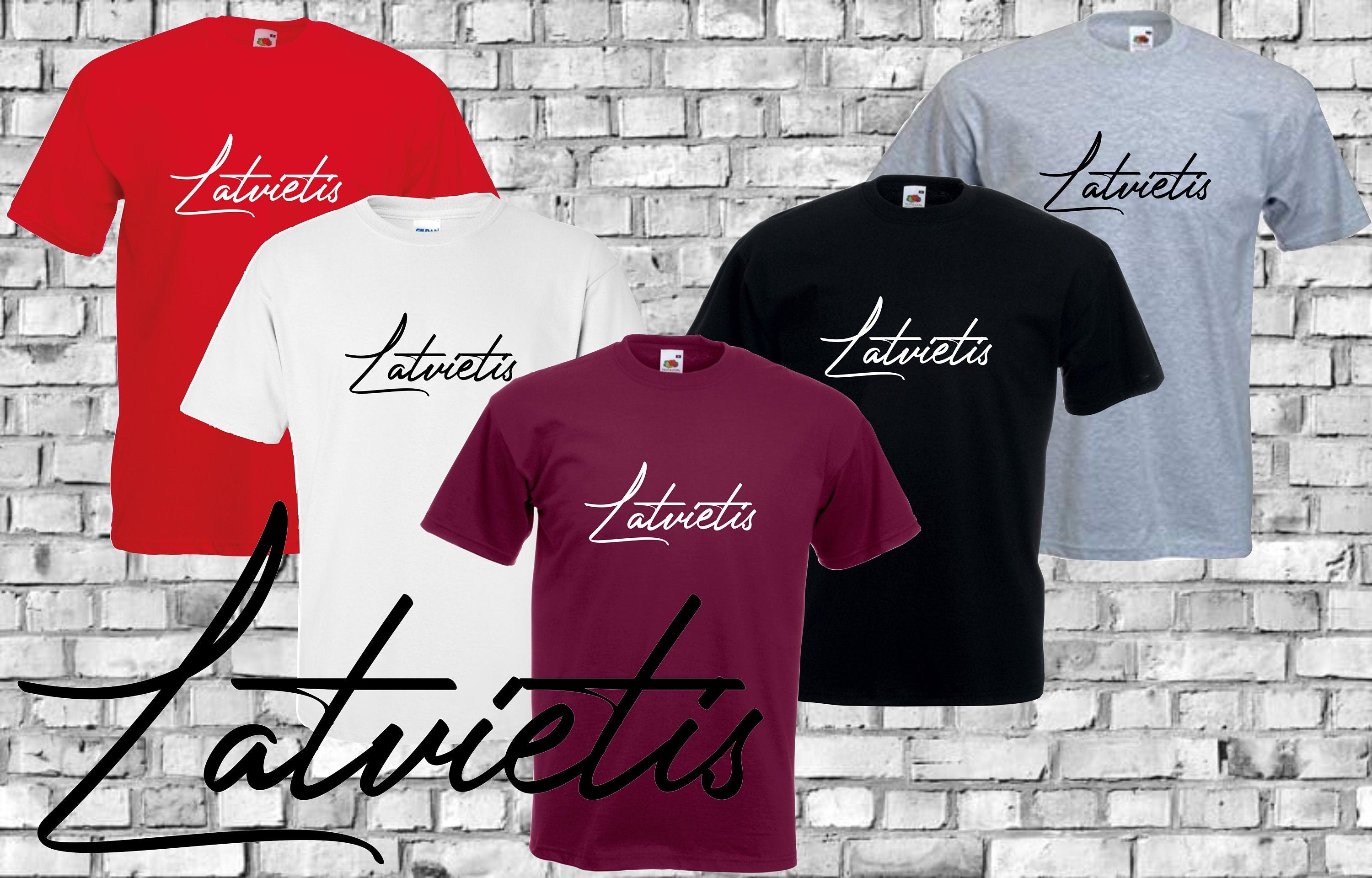 Latvietis printed t-shirt Latvian Mens Patriotic Dāvana Latvija t krekls