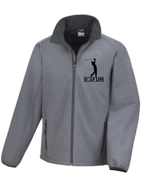 Golf Life Softshell Jacket Golf Course Hobbies Sport 10 COLOURS UNISEX JACKET