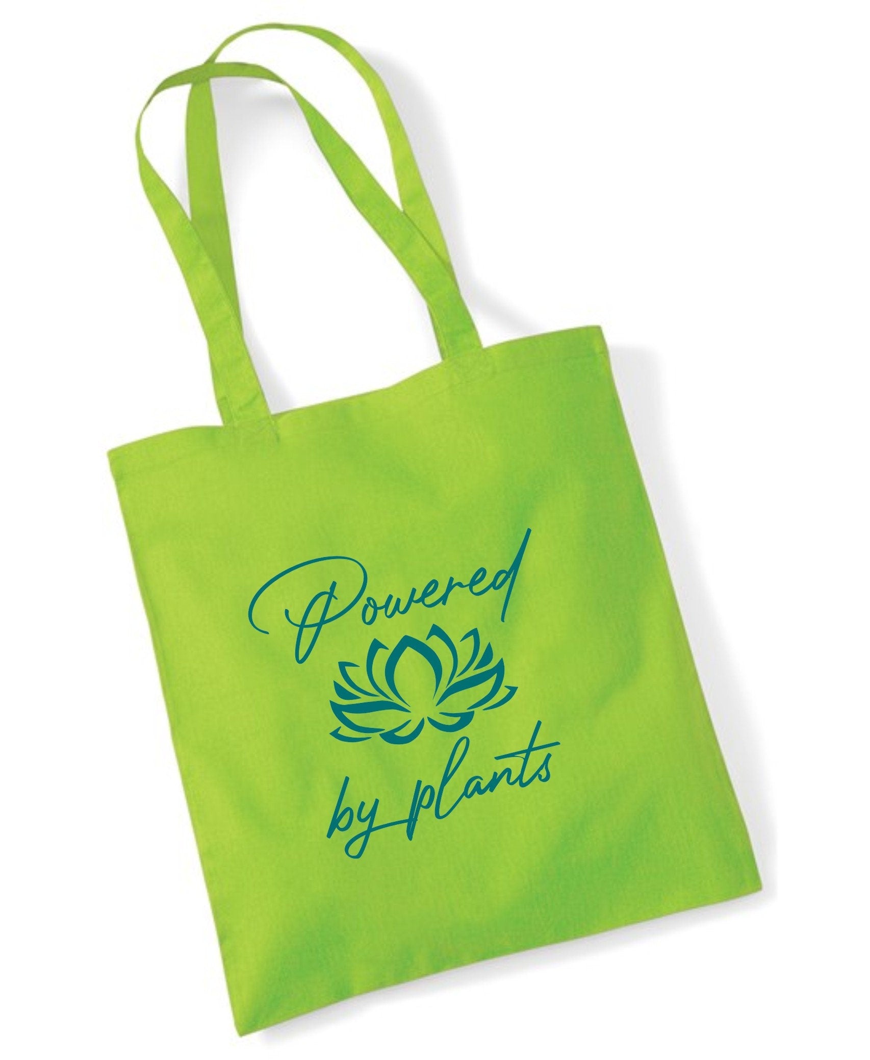 Powered by plants Vegan Meat free Shopping bag for life long handles gift presen
