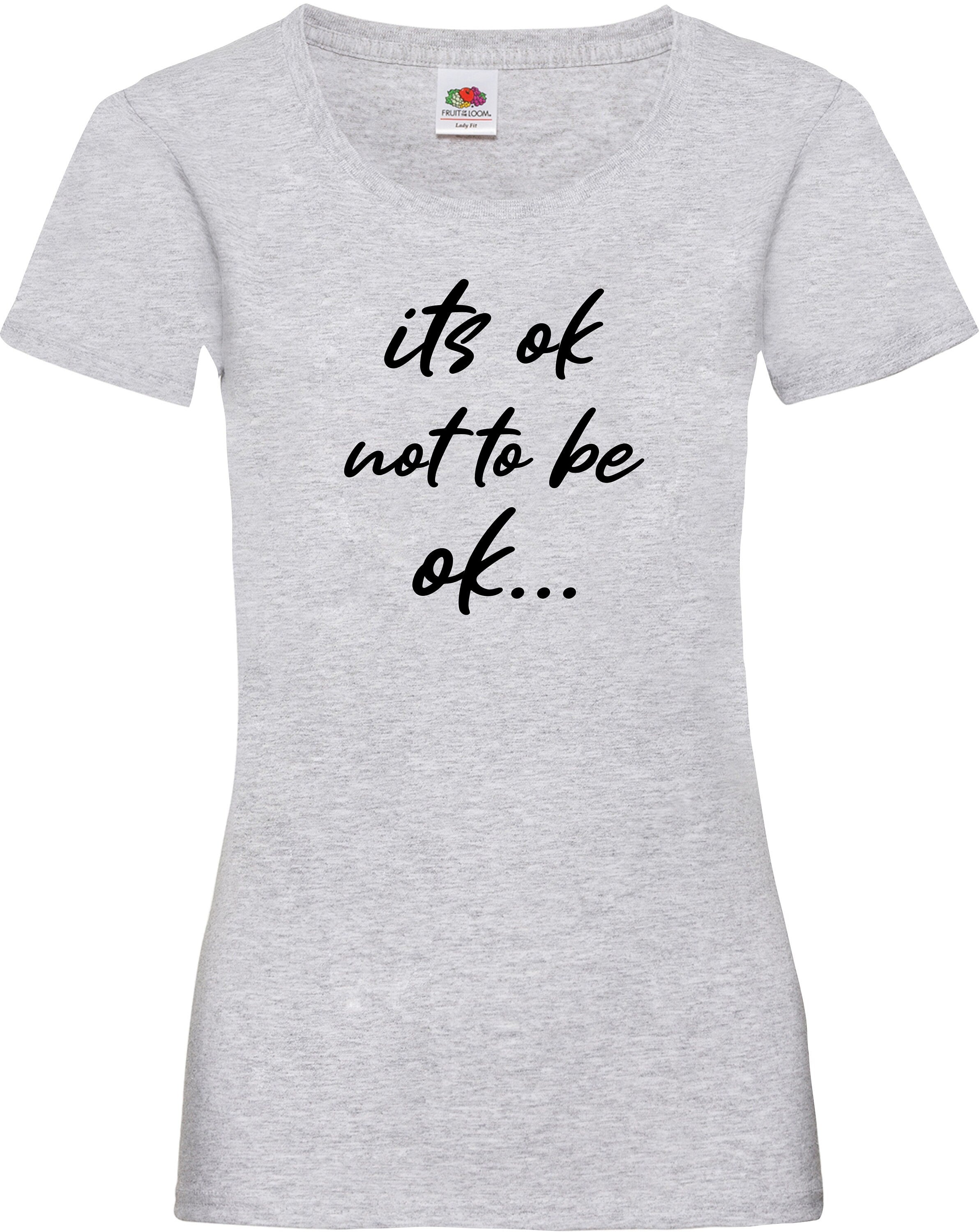 It's ok not to be ok printed t-shirt be kind mental health awareness