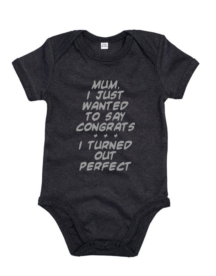 Baby Bodysuit Babybugz Baby unisex printed 16 colours Baby born