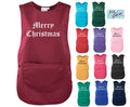 Tabard Apron Merry Christmas Santa's helper with pocket Premier Cleaning Unisex Workwear