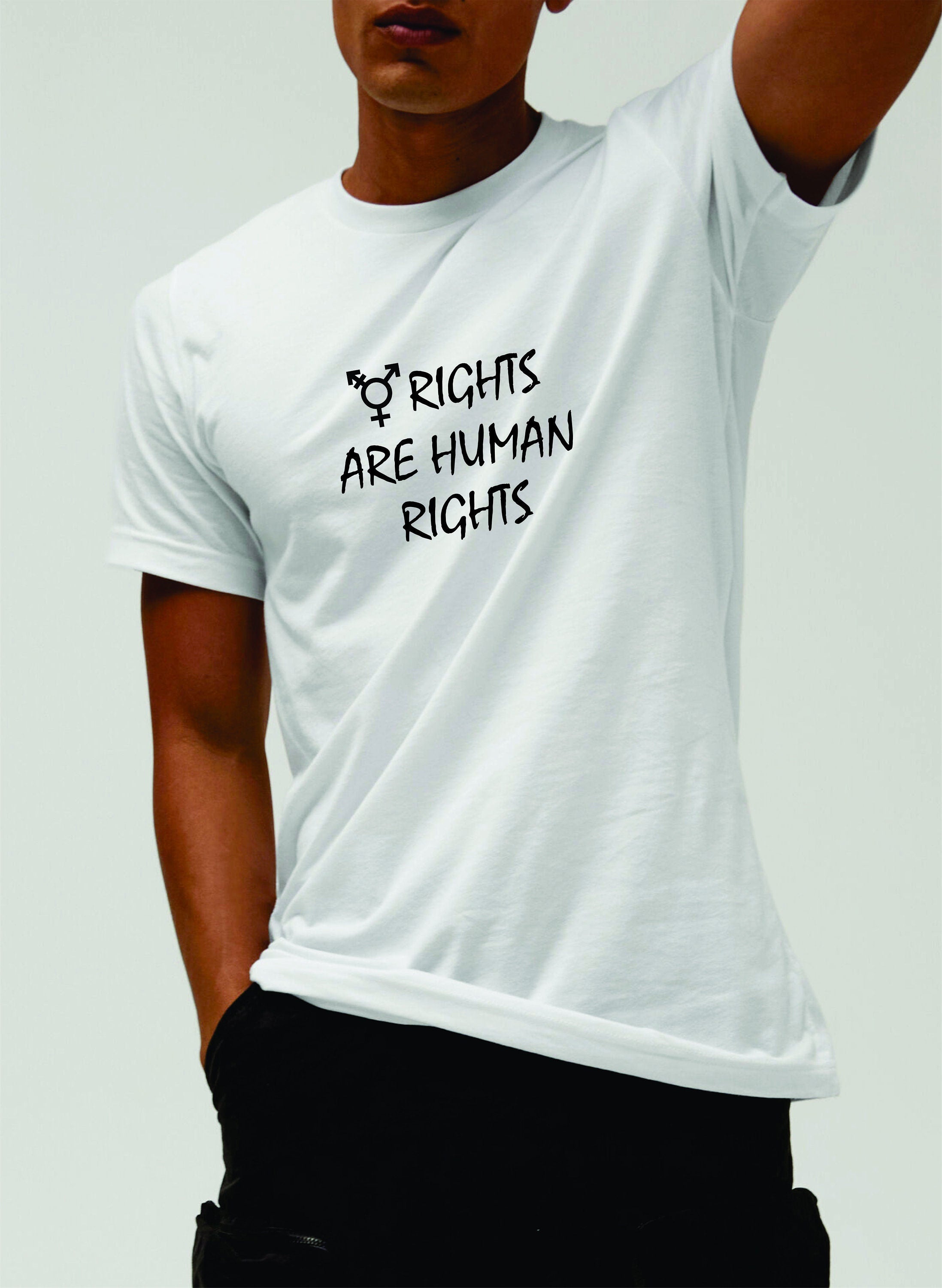 Trans Rights are Human Rights Unisex LGBT Pride Gay Trans  T shirt Top