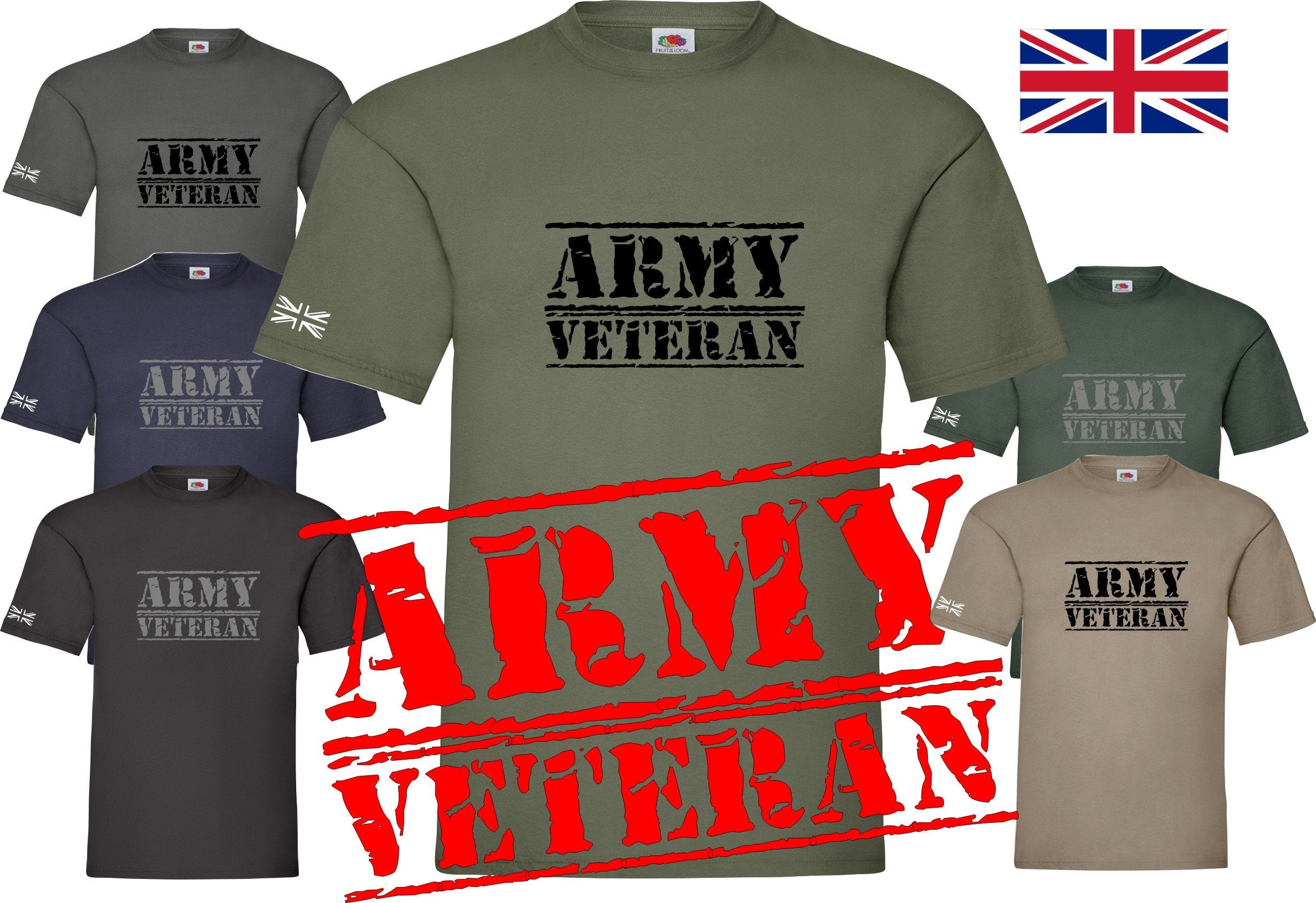 British Army Veteran  t shirt  mens S-XXXL UNISEX soldier cadet reserves veterans gift
