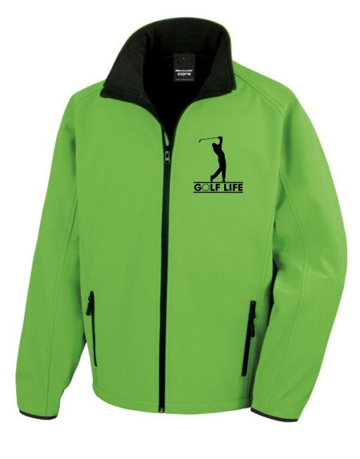 Golf Life Softshell Jacket Golf Course Hobbies Sport 10 COLOURS UNISEX JACKET