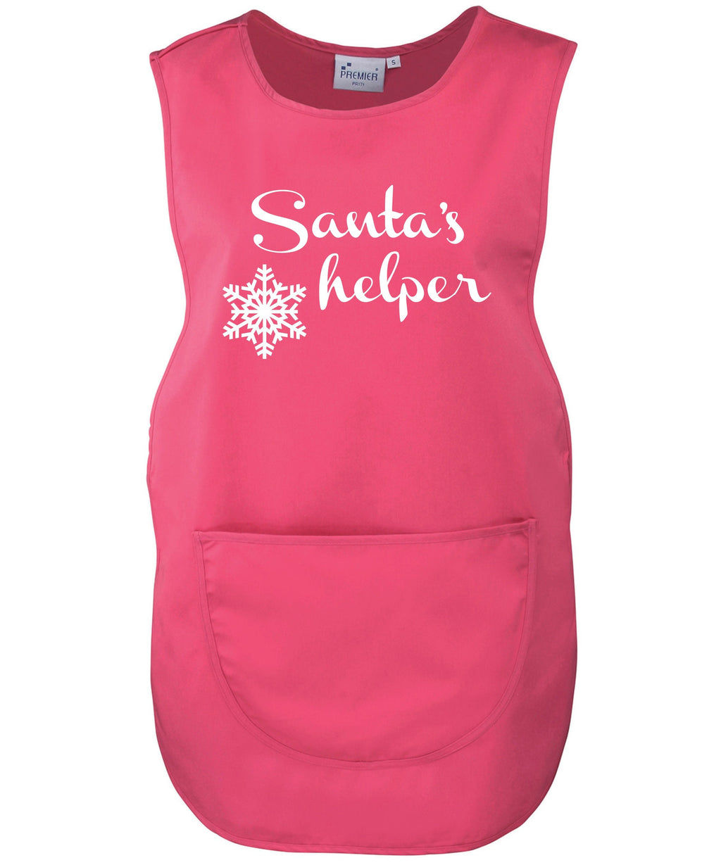 Tabard Apron Merry Christmas Santa's helper with pocket Premier Cleaning Unisex Workwear