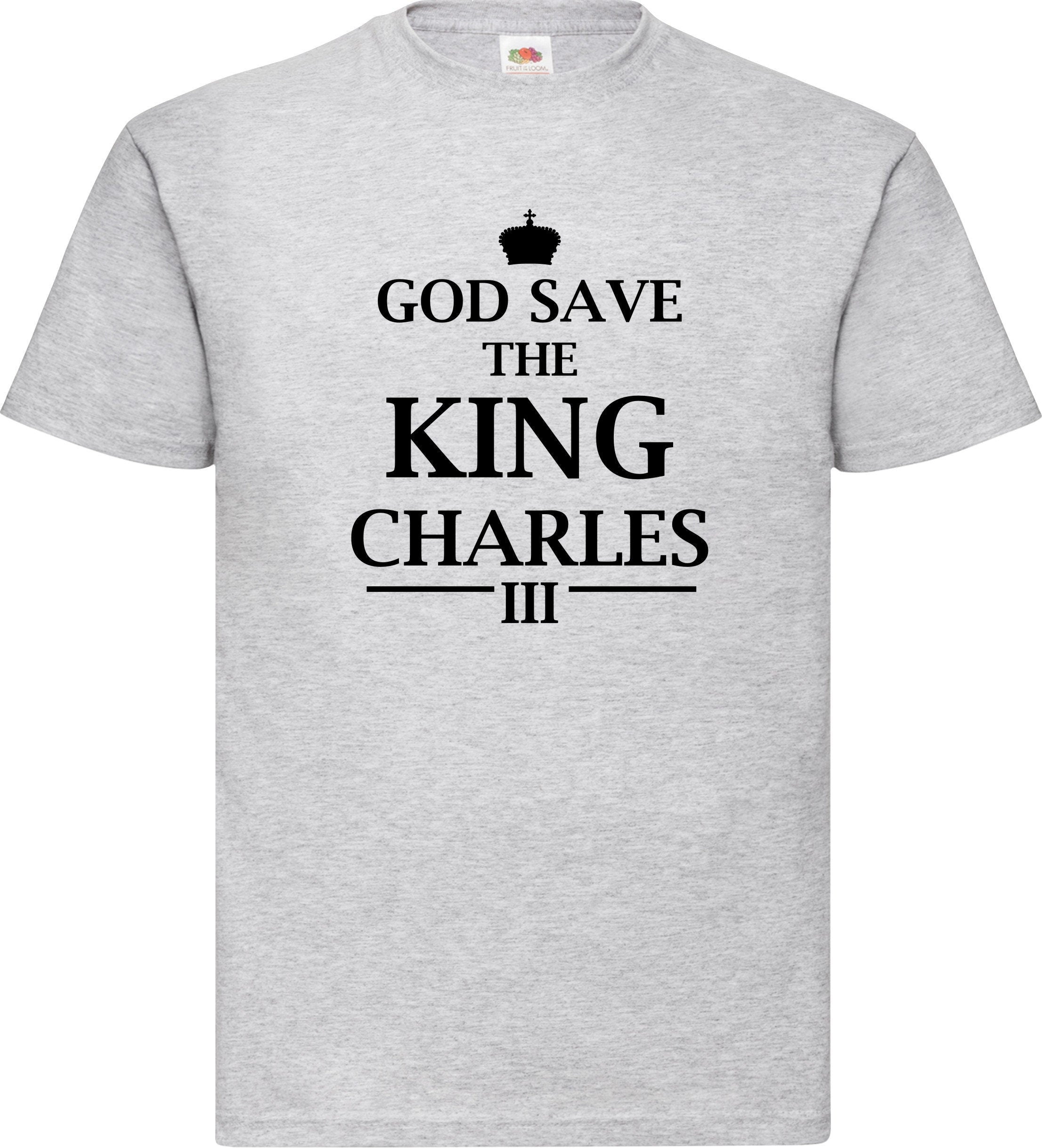 God save the King Charles 3 United Kingdom unisex adult t shirt top
