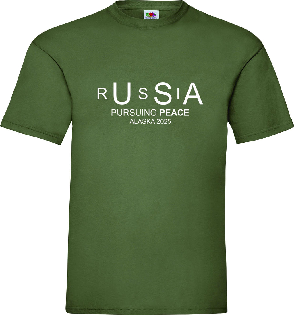 RUSSIA USA Pursuing Peace ALASKA 2025 Putin Tramp t shirt top Unisex Tee T shirt Top