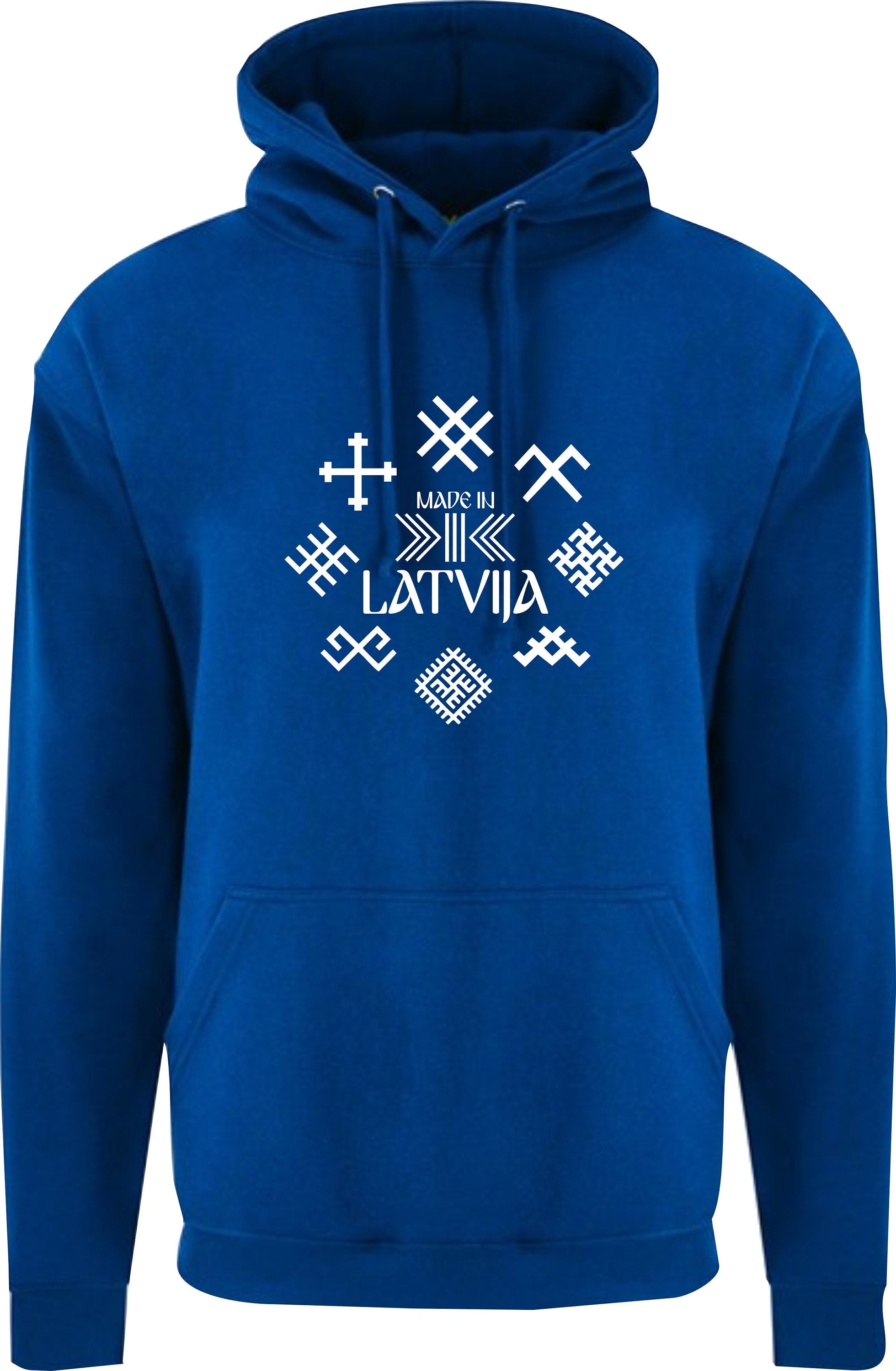 Made in Latvija Hoodie Men Ladies Unisex 3 stars jumis symbol 3 zvaigznes Latvia