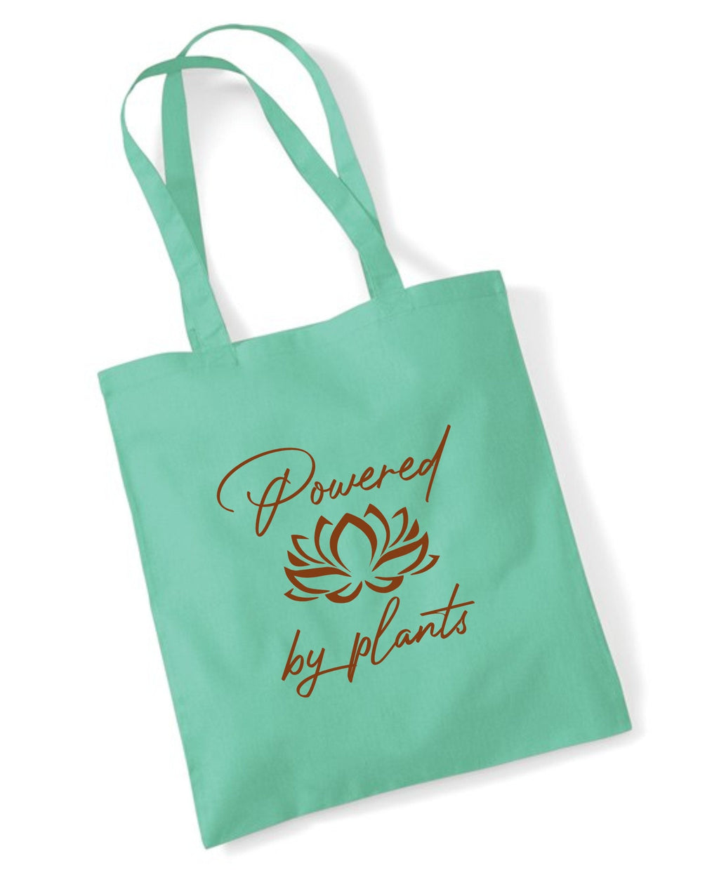 Powered by plants Vegan Meat free Shopping bag for life long handles gift presen