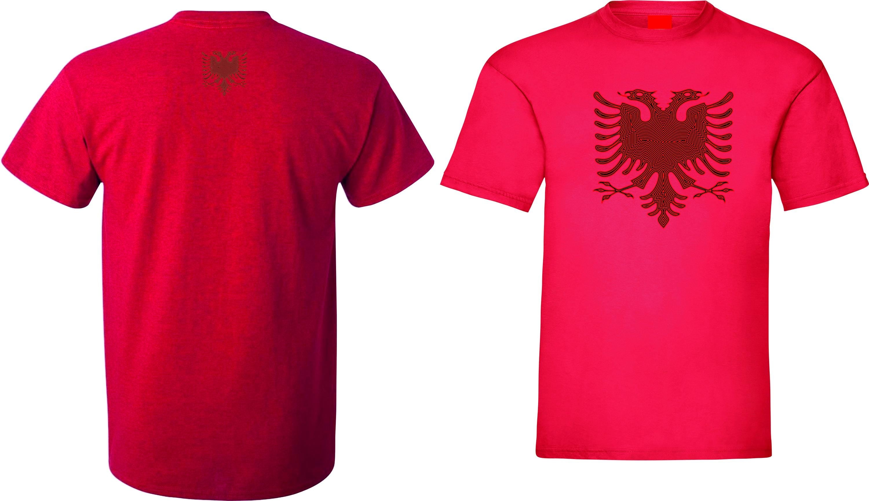 Albania t shirt Albanian style double-headed eagle Albanian flag Tee Top S-XXXL