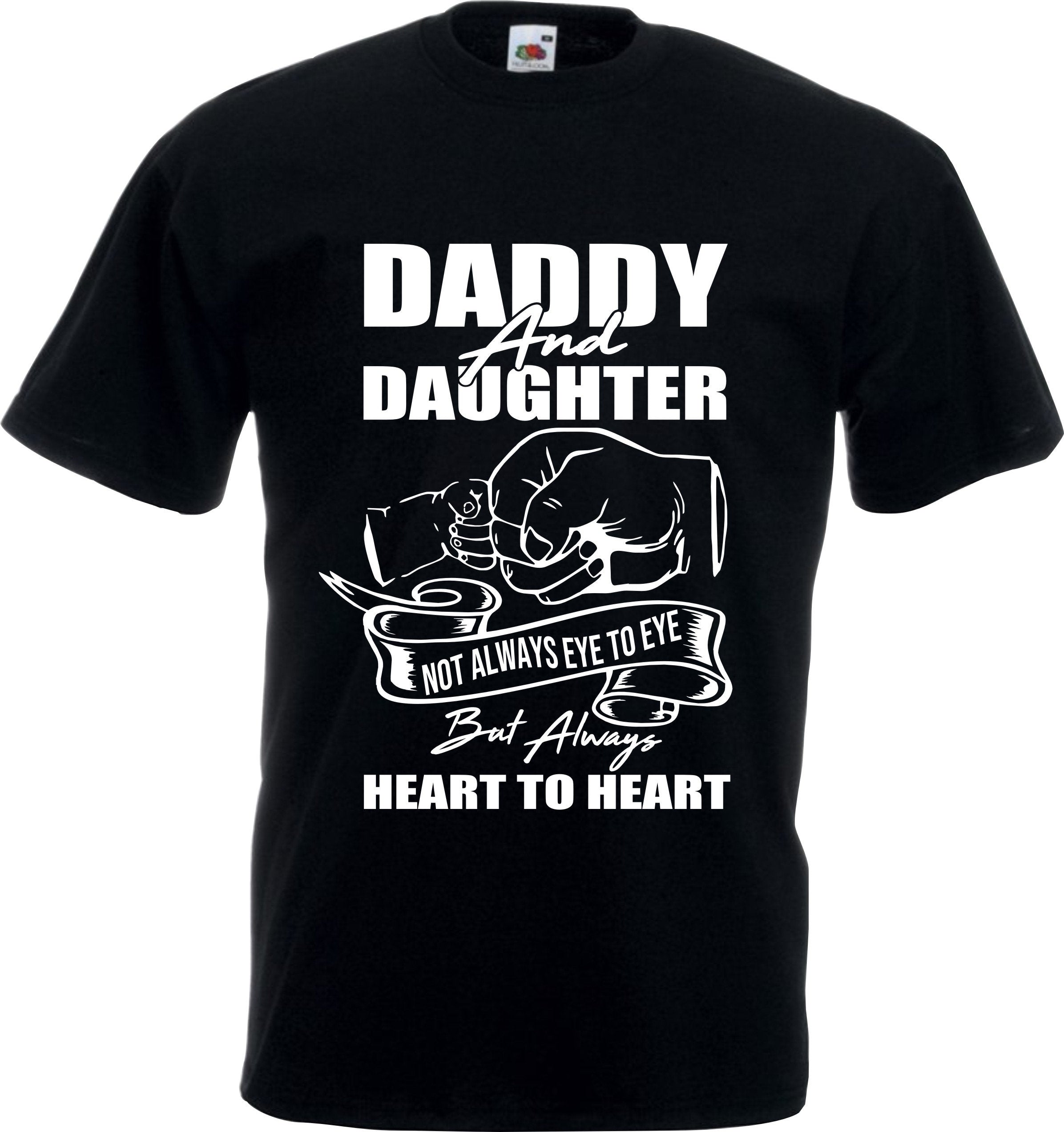 DADDY And DAUGHTER Heart to Heart Father Day Gift for Dad T SHIRT