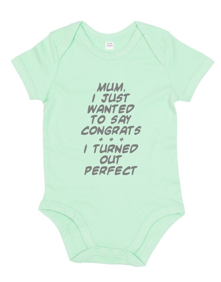 Baby Bodysuit Babybugz Baby unisex printed 16 colours Baby born