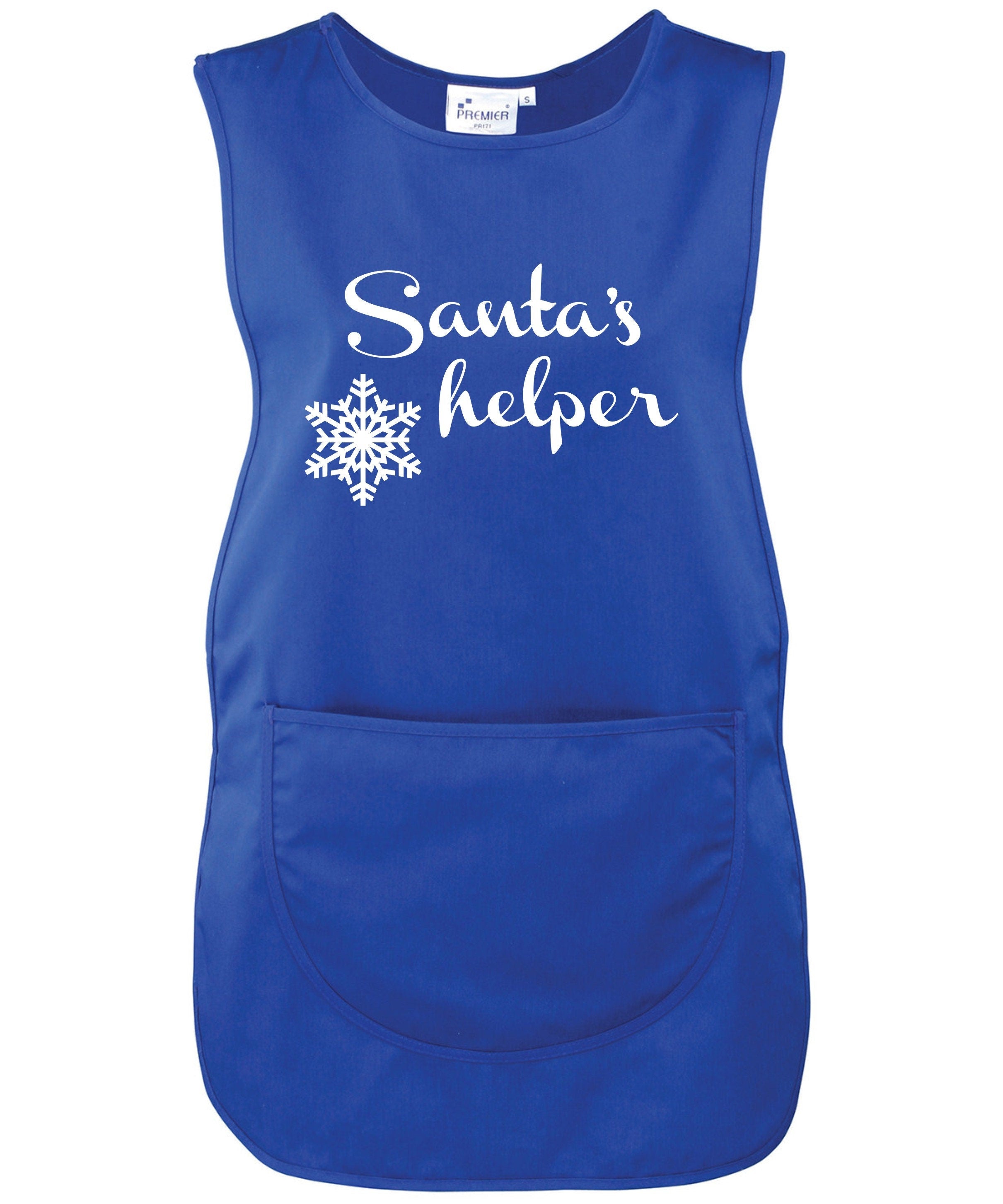 Tabard Apron Merry Christmas Santa's helper with pocket Premier Cleaning Unisex Workwear