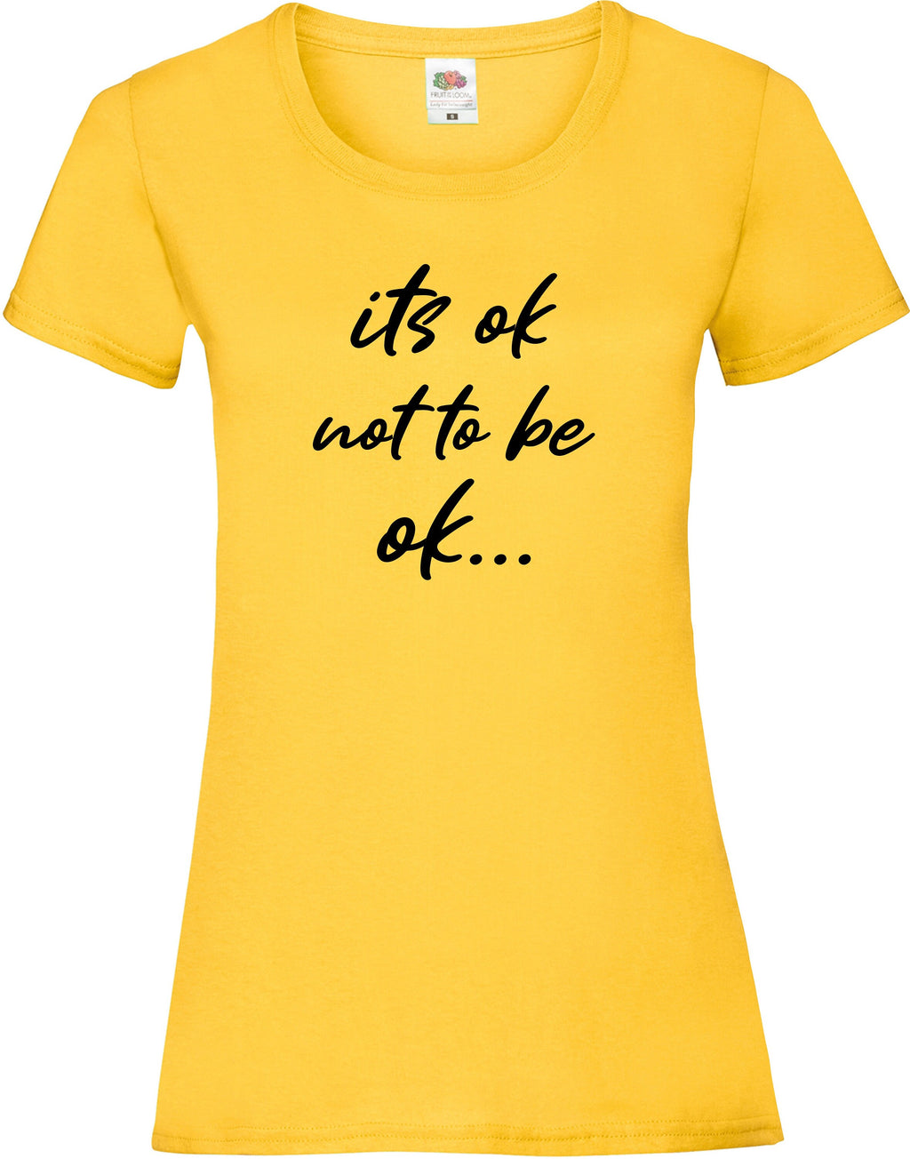 It's ok not to be ok printed t-shirt be kind mental health awareness