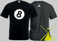 Pool Cue Black Ball 8 Game Present Christmas Gift T shirt S-XXXXXL