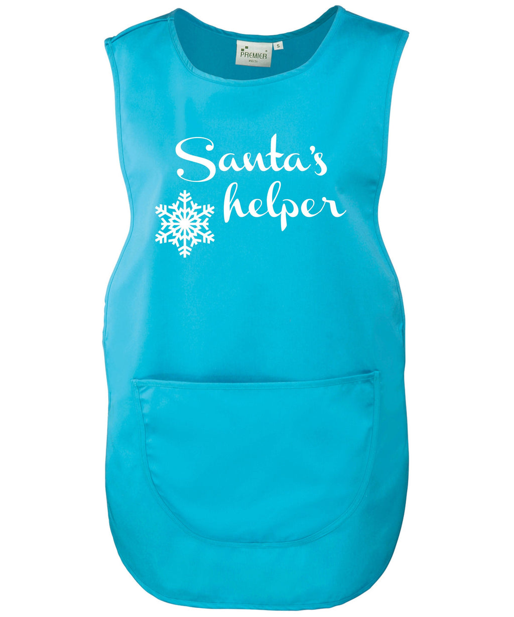 Tabard Apron Merry Christmas Santa's helper with pocket Premier Cleaning Unisex Workwear