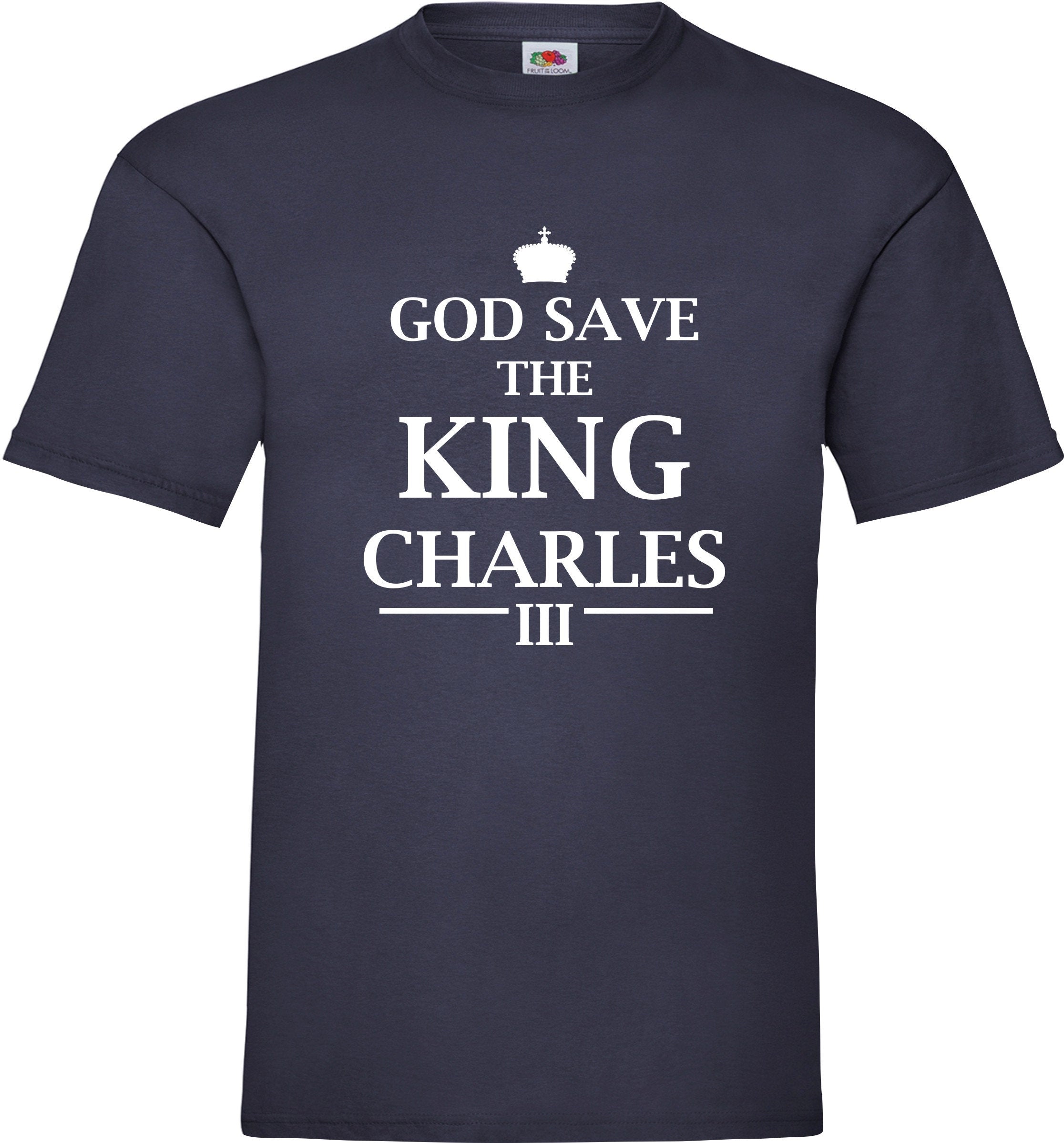 God save the King Charles 3 United Kingdom unisex adult t shirt top