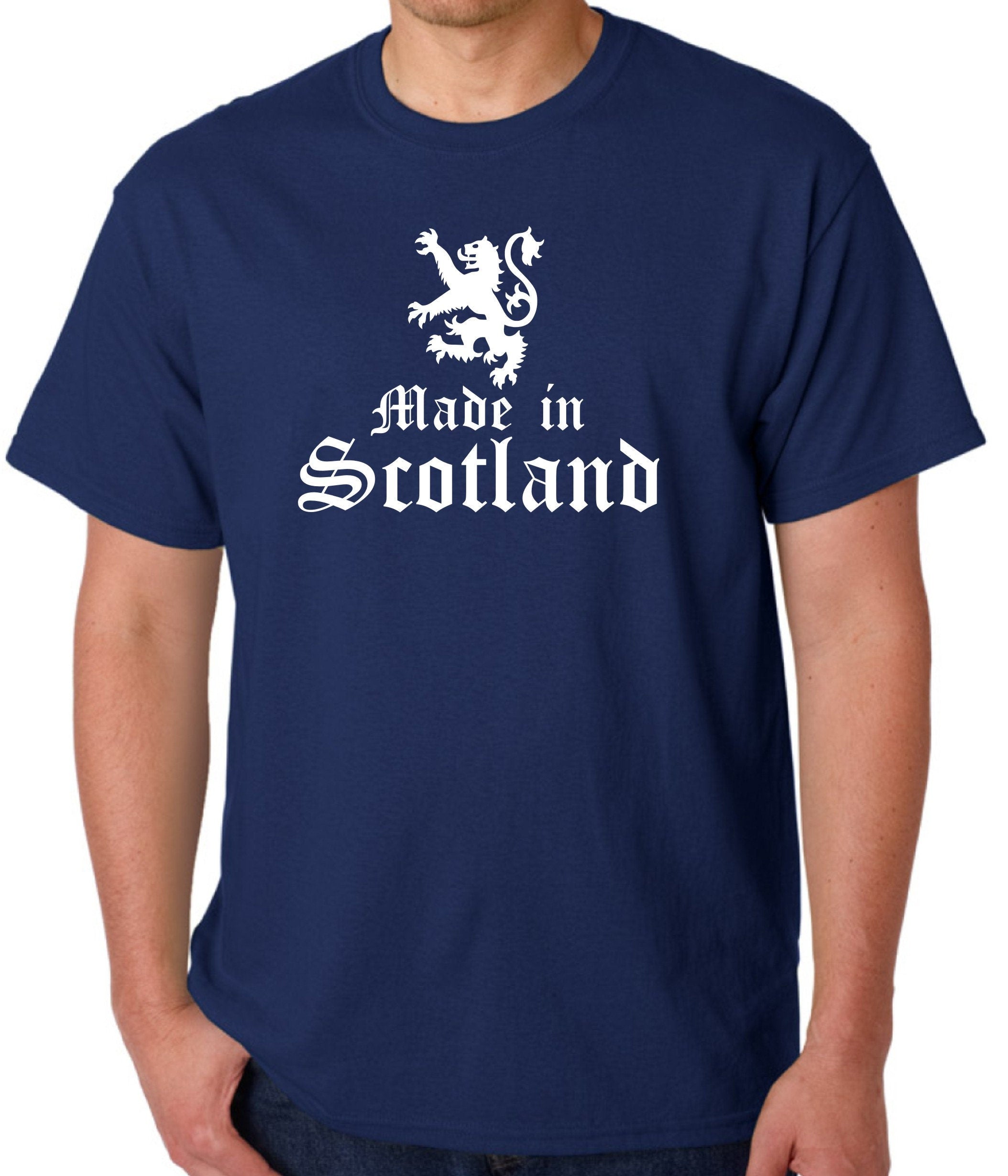 Made in Scotland Lion Rampant Scottish Supporter T SHIRT Present Gift