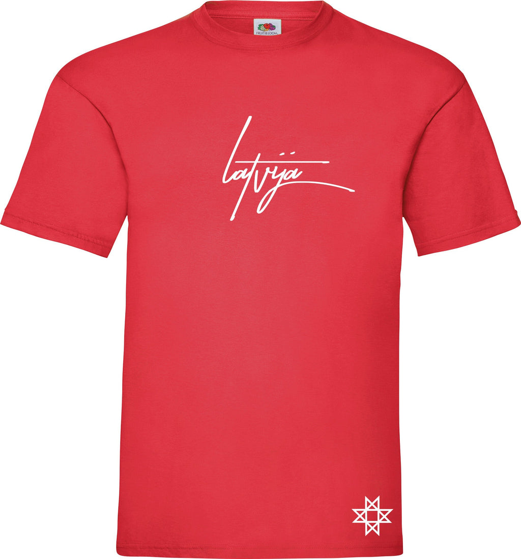 Latvija printed t-shirt Latvian Mens Patriotic Dāvana Latvija t krekls