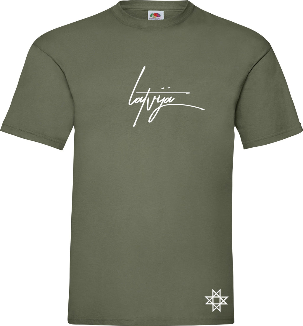 Latvija printed t-shirt Latvian Mens Patriotic Dāvana Latvija t krekls