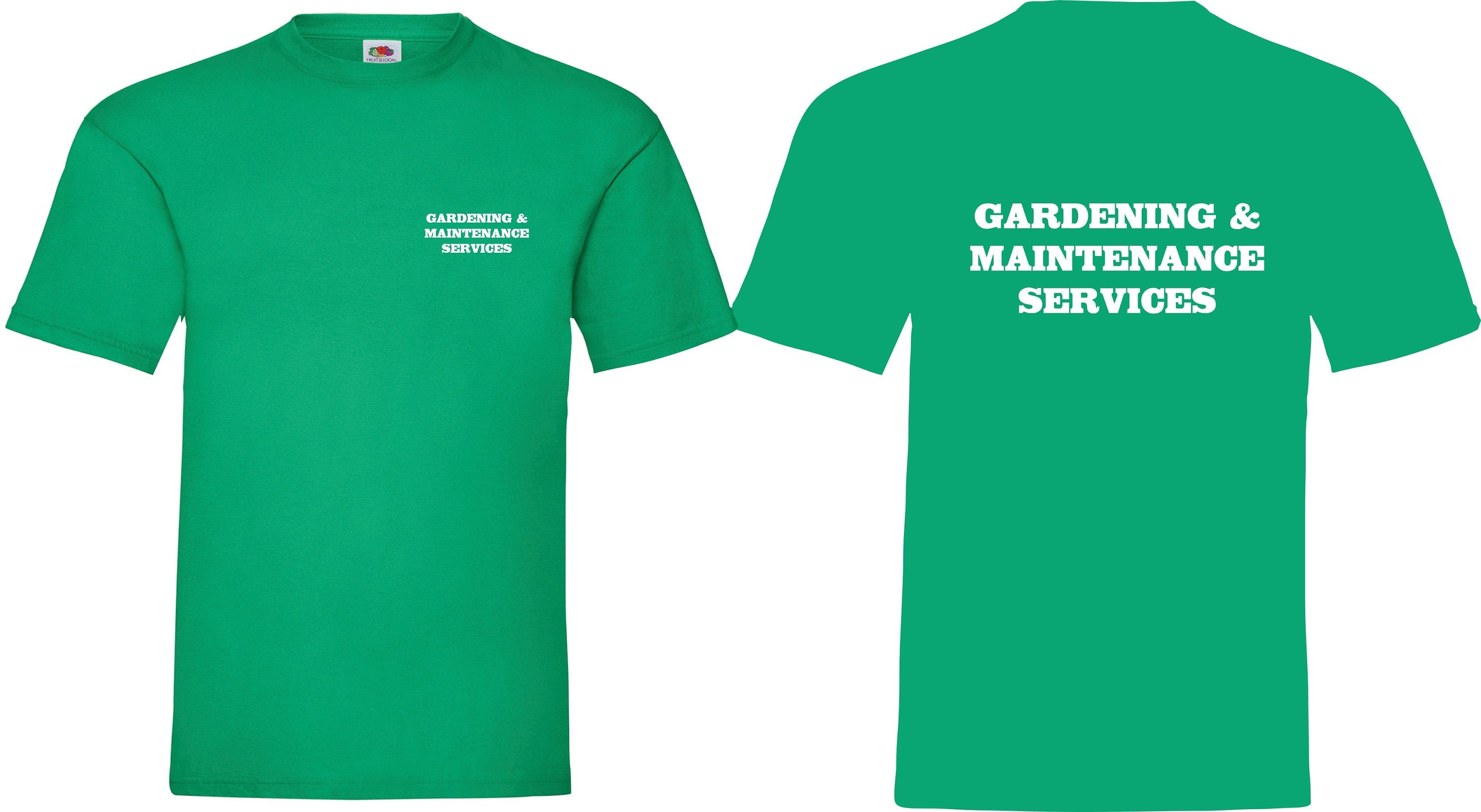 Workwear Gardening & Maintenance Services business work job T shirt Top  Uniform Job Gift S-XXXL